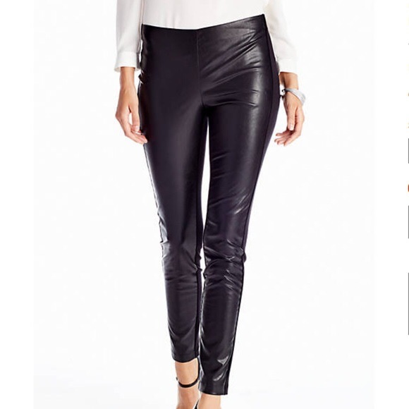 Cynthia Rowley Pants - Cynthia Rowley Black Leather Leggings Size 6 NWT